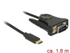 Fotoja e Përshtatës Delock USB-C - DB-9, 1.8m, i zi, Picture 1