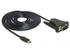 Fotoja e Përshtatës Delock USB-C - DB-9, 1.8m, i zi, Picture 2
