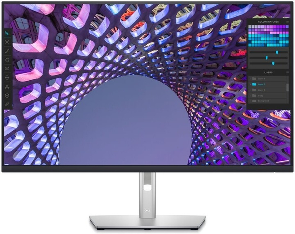 Fotoja e Monitor Dell UltraSharp P3223QE - LED, 31.5", UHD, i zi / argjendtë