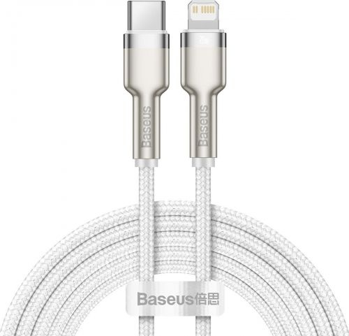 Fotoja e Kabllo Baseus USB-C në Lightning, 2m, e bardhë