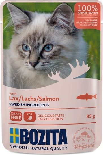 Fotoja e Ushqim për mace Bozita me salmon të bardhë, 85g
