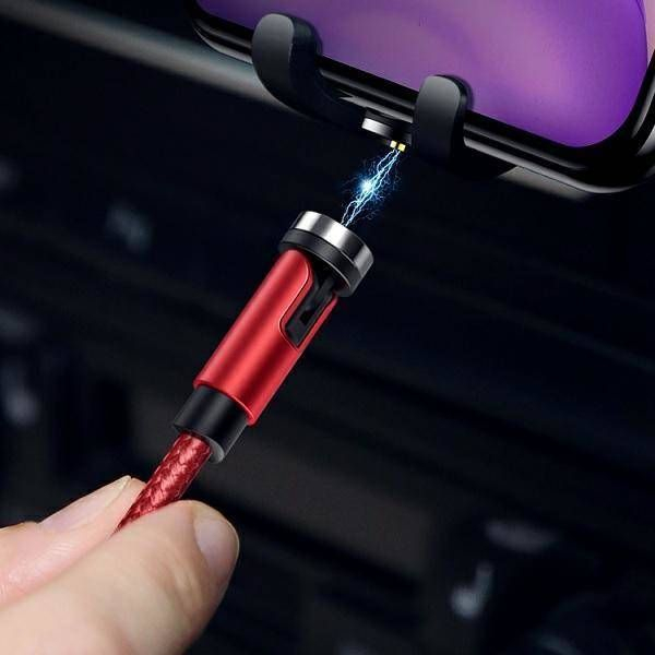 Fotoja e Kabllo USAMS, USB-A-microUSB, 1 m, e kuqe