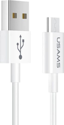 Fotoja e Kabllo Usams, USB-A në microUSB, 1m, e bardhë