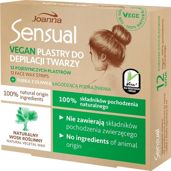 Fotoja e Shirita për depilimin e fytyrës Joanna Sensual, 12 copë