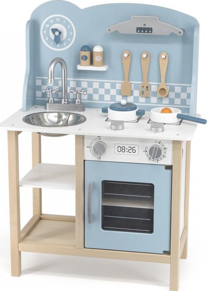 Fotoja e Lodër set kuzhine Viga Toys 3365, e kaltër / e argjendtë