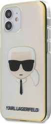 Fotoja e Mbrojtëse KARL LAGERFELD Head për iPhone 12 (5.4"), TPU, shumëngjyrëshe