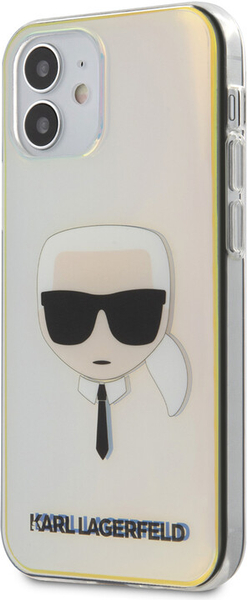 Fotoja e Mbrojtëse KARL LAGERFELD Head për iPhone 12 (5.4"), TPU, shumëngjyrëshe