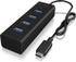 Fotoja e Shpërndarës për USB Icy Box 4x USB-A 3.0 (IB-HUB1409-C3), i zi, Picture 1