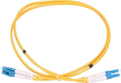 Fotoja e Kabllo Patchcord ExtraLink Fiber Optic, LC/UPC - LC/UPC, 1m, e verdhë