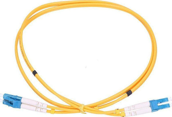 Fotoja e Kabllo Patchcord ExtraLink Fiber Optic, LC/UPC - LC/UPC, 1m, e verdhë