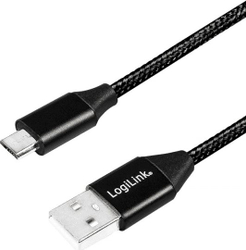 Fotoja e Kabllo LogiLink USB-A - microUSB, 1m, e zezë