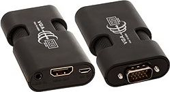 Fotoja e Përshtatës PremiumCord HDMI - D-Sub (VGA) + Jack 3.5 mm, i zi