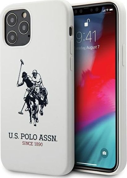 Fotoja e Mbrojtëse U.S. Polo Assn për Iphone 12 Pro Max, e bardhë