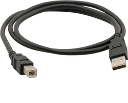 Fotoja e Kabllo USB C-Tech USB-A - USB-B (CB-USB2AB-18-B), 1.8 m, e zezë