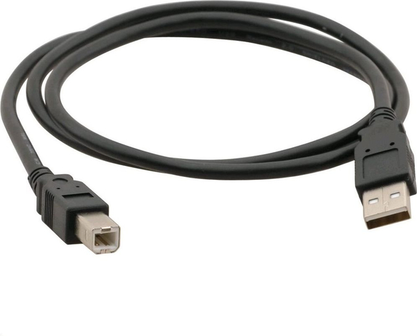 Fotoja e Kabllo USB C-Tech USB-A - USB-B (CB-USB2AB-18-B), 1.8 m, e zezë