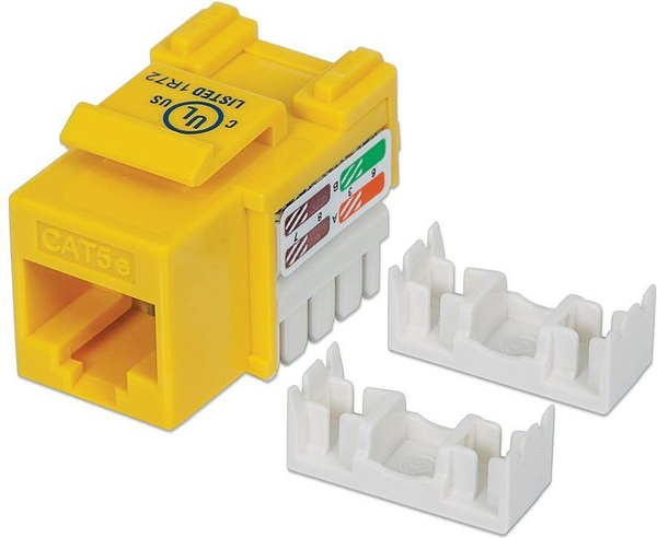 Fotoja e Modul rrjeti Intellinet Network Solutions, Cat.5e, UTP, RJ45, i verdhë