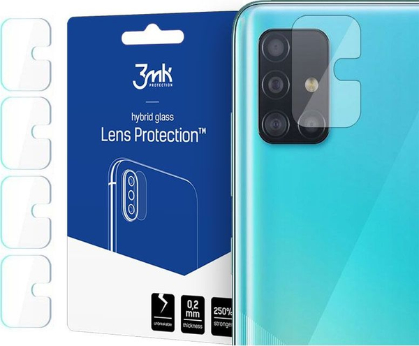 Fotoja e Lente mbrojtëse për kamerën e celularit 3MK HYBRID GLASS për Samsung Galaxy A71