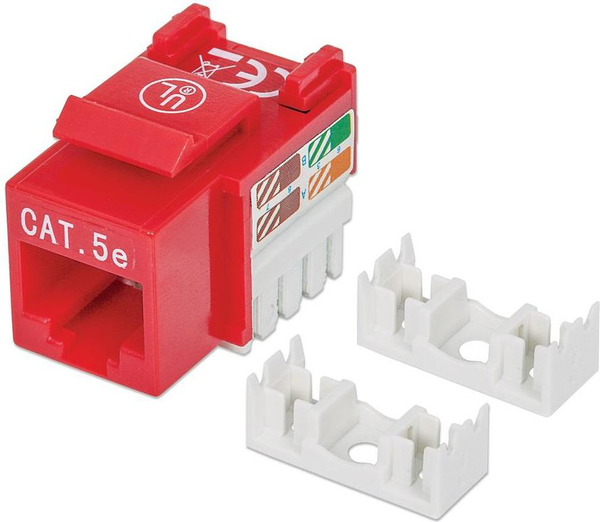 Fotoja e Modul Keystone Intellinet Network Solutions Cat.5e, UTP, RJ45, i kuq