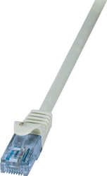 Fotoja e Kabllo rrjeti LogiLink RJ-45/RJ-45, cat.6A, U/UTP, 0.5m, e hirtë