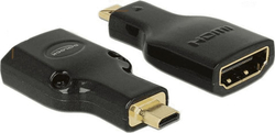 Fotoja e Përshtatës Delock HDMI Micro në HDMI, i zi