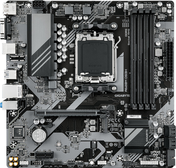 Fotoja e Pllakë amë GIGABYTE A620M DS3H, AM5, mATX