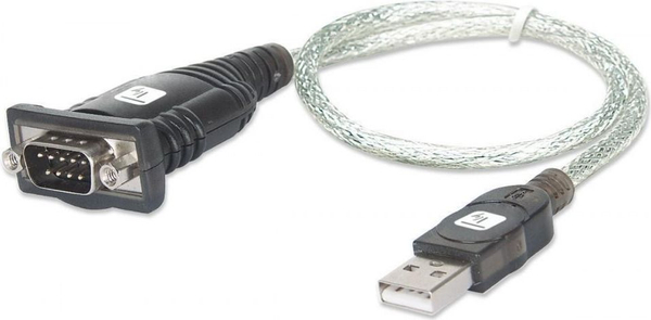 Fotoja e Kabllo Techly 023493, USB-A në RS-232, 0.45m, e tejdukshme