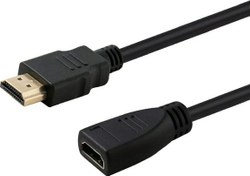 Fotoja e Kabllo HDMI Elmak, 1m, e zezë