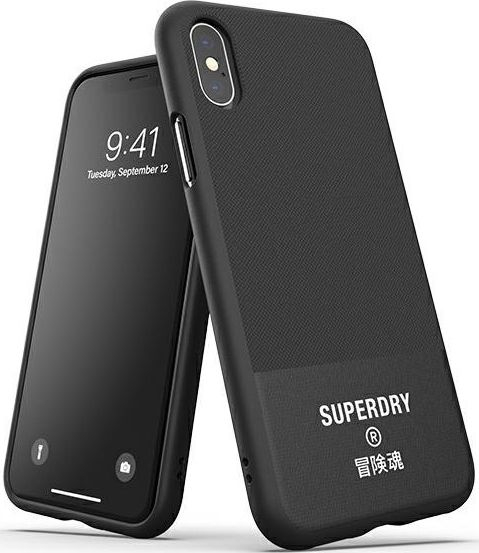 Fotoja e Mbrojtës celulari Dr Nona SuperDry Molded për iPhone X/Xs, i zi