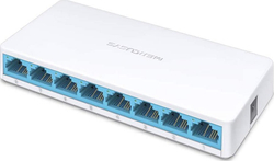 Fotoja e Switch Mercusys MS108, 8 porta, Fast Ethernet, i bardhë