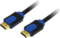 Fotoja e Kabllo LogiLink HDMI - HDMI CHB1105, 5 m, e zezë/kaltër