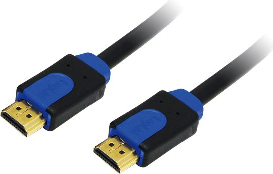 Fotoja e Kabllo LogiLink HDMI - HDMI CHB1105, 5 m, e zezë/kaltër