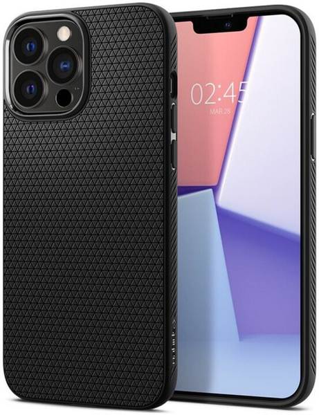 Fotoja e Mbrojtëse Spigen Liquid Air për Apple iPhone 13 Pro, e zezë
