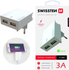 Fotoja e Karikues Swissten SLIM Travel, 2x USB-A, 3A, i bardhë, Picture 1