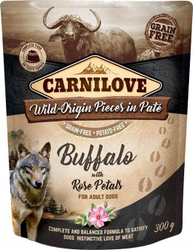 Fotoja e Qese për qen Carnilove Buffalo Rose Petals, 300g