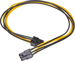 Fotoja e Kabllo Akyga PCIe 6-pin - PCIe 6-pin, 0.4m, e verdhë