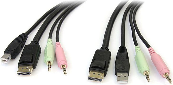 Fotoja e Kabllo StarTech KVM, 1.8 m, e zezë