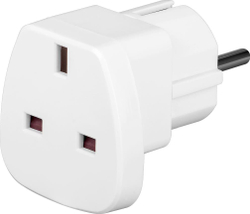 Fotoja e Përshtatës energjie Techly UK/EU 13A, UK/BS - CEE 7/7, i bardhë
