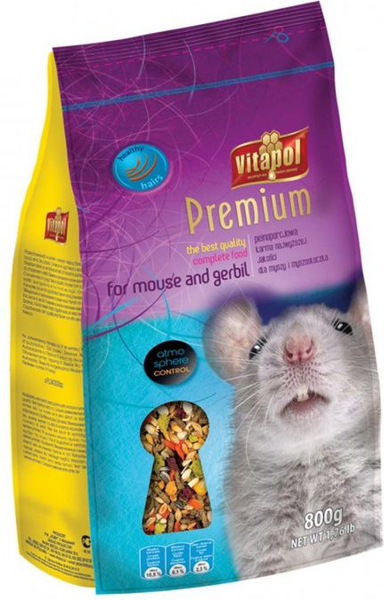 Fotoja e Ushqim për minj Vitapol PREMIUM, 800g