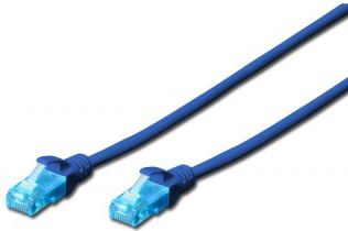 Fotoja e Kabllo patchcord Digitus U/UTP, Cat 5e, 0.5m, e kaltër