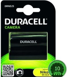 Fotoja e Bateri për kamerë Duracell DRNEL15, 7,4 V / 1,6 Ah, e zezë