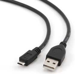 Fotoja e Kabllo USB Gembird Micro USB 2.0, 10cm, i zi