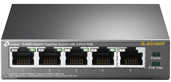 Fotoja e Switch TP-Link TL-SG1005P, 5 porte, Gigabit Ethernet, 4 PoE