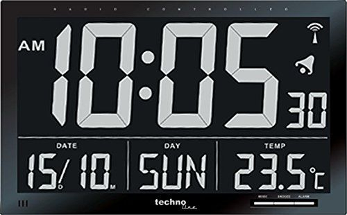 Fotoja e Orë muri Technoline WS 8007, e zezë