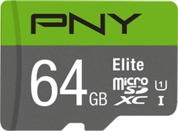 Fotoja e Kartë memorie PNY, MicroSDXC, Klasa 10/ UHS-I/U1/ A1, 64 GB