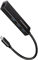 Fotoja e Hub AXAGON, 3x USB-A + Gigabit Ethernet, metal
