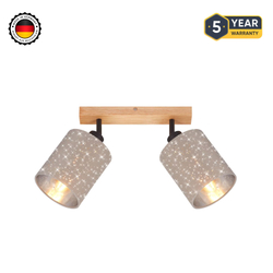 Fotoja e Spote Briloner, 28,5cm, 2x exkl., E27, 25W taupe