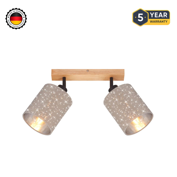 Fotoja e Spote Briloner, 28,5cm, 2x exkl., E27, 25W taupe