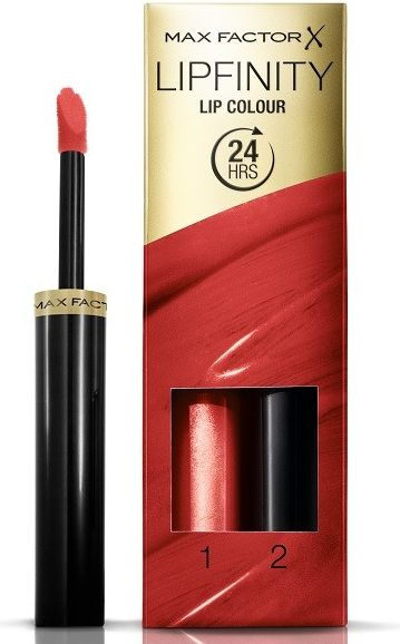 Fotoja e Set për buzë MAX FACTOR, 1 buzëkuq 2.3 ml, 1 top coat 1.9g, 125 So Glamorous