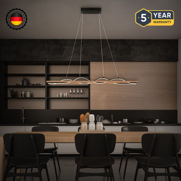 Fotoja e Ndriçues Briloner LED 29W, 3200 lm, 3000K, 98×11×120cm, i zi/kafe