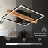 Fotoja e Ndriçues Briloner LED 14 W, 1650 lm, 3000 K, 43×35×7,5 cm, i zi/kafe e hapur, Picture 5